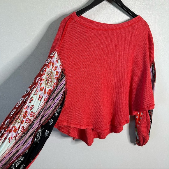 Free People We the Free Blossom Thermal - Red - Picture 2 of 6